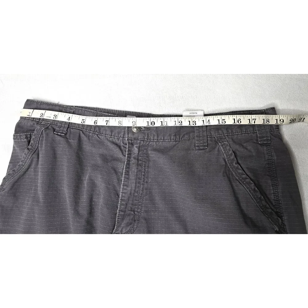 Men's Carhartt Cargo Pants Force Relaxed Fit Grey Ripstop 38 X 32 (38 X 30)